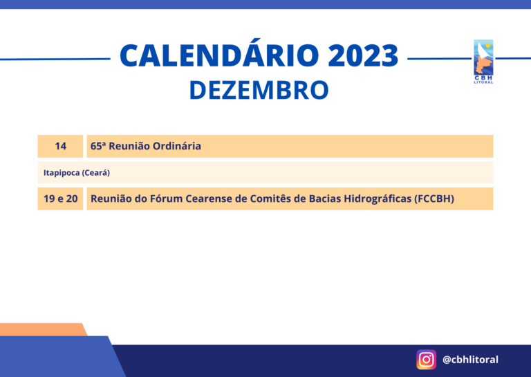 AGENDA LITORAL – DEZEMBRO 2023